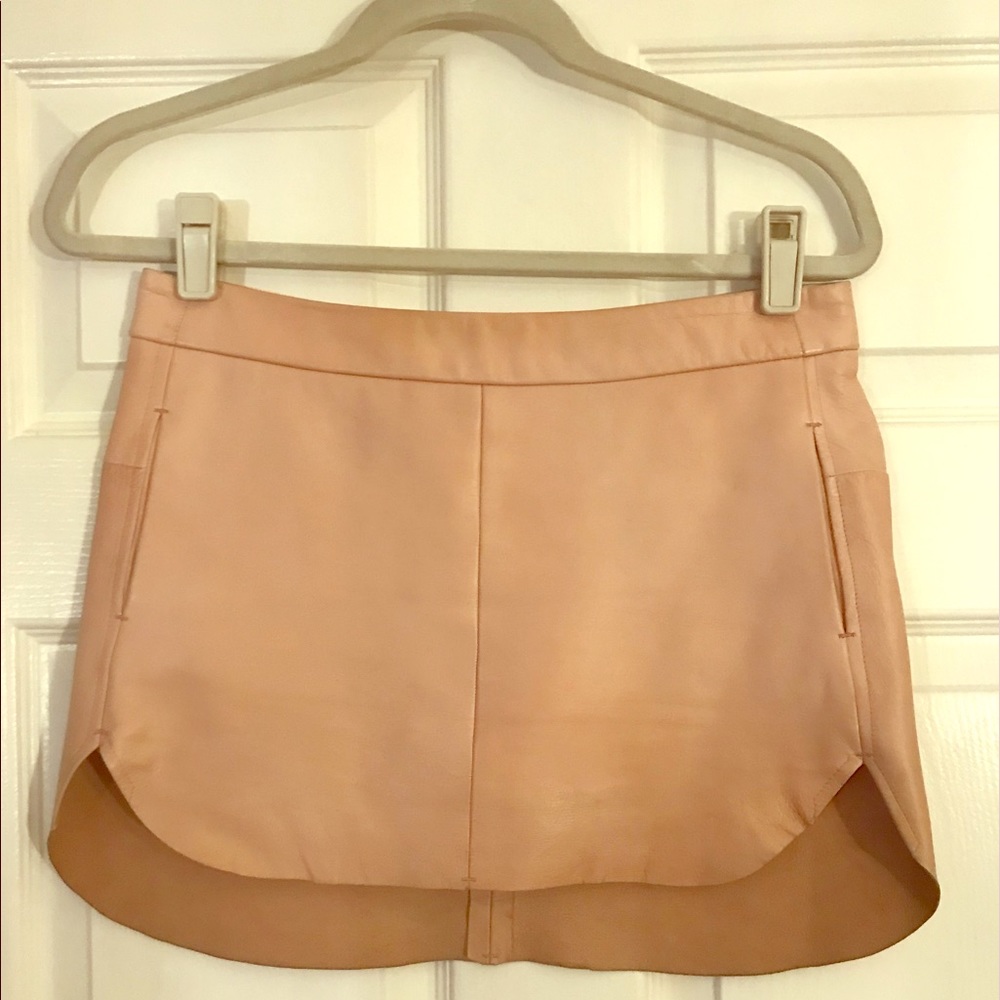 MASON leather mini skirt